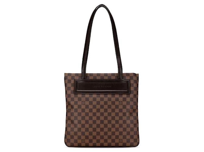 Borsa tote Louis Vuitton Damier Clifton N51149 Pelle in PVC in ottime condizioni Marrone Tela  ref.1419628