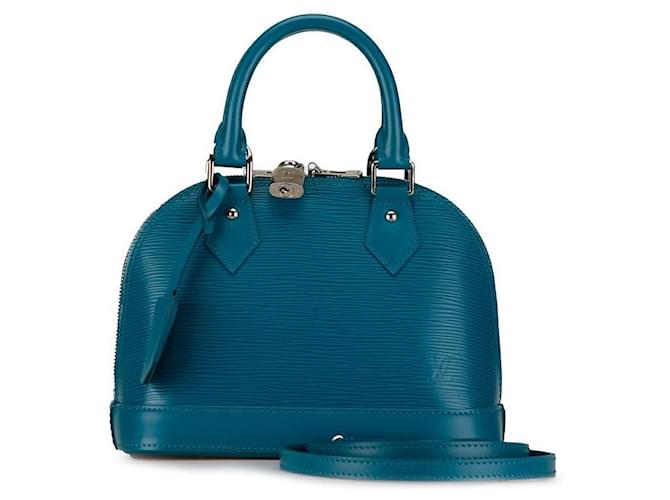 Louis Vuitton Alma BB Lederhandtasche M40853 in gutem Zustand Blau  ref.1419633