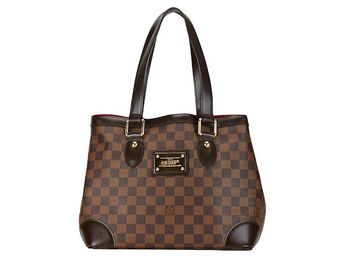 Louis Vuitton Hampstead PM Canvas Tragetasche N51205 in guter Kondition Braun Leinwand  ref.1419634