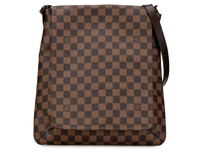 Salsa Borsa a spalla Louis Vuitton Damier Musette N51302 in pelle PVC marrone in ottime condizioni Plastica  ref.1419655