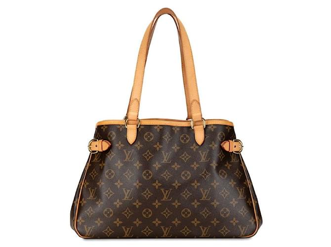 Bolsa de ombro Louis Vuitton Monogram Batignolles Horizontal M51154 em muito bom estado Marrom Plástico  ref.1419656