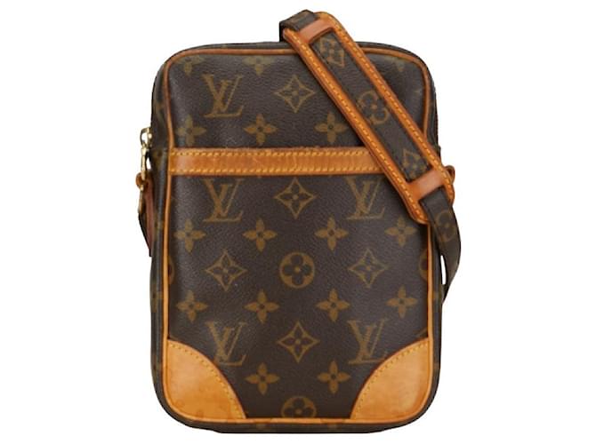 Bolsa de ombro Louis Vuitton Monogram Danube M45266 em couro PVC marrom em muito bom estado Plástico  ref.1419672