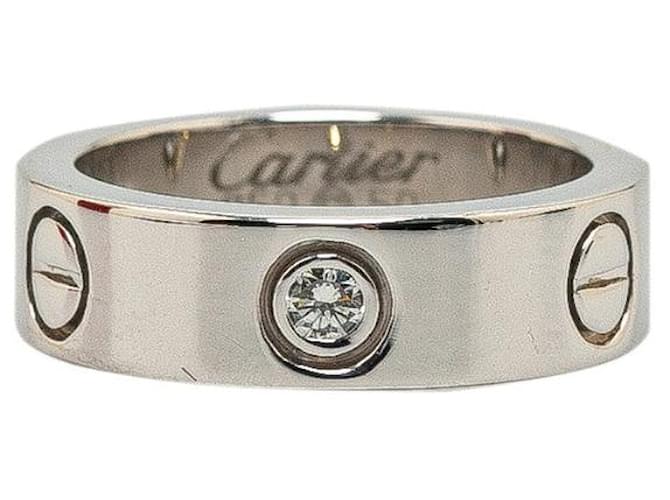 Cartier 18Anel de metal K Love Ring em bom estado Prata  ref.1419686