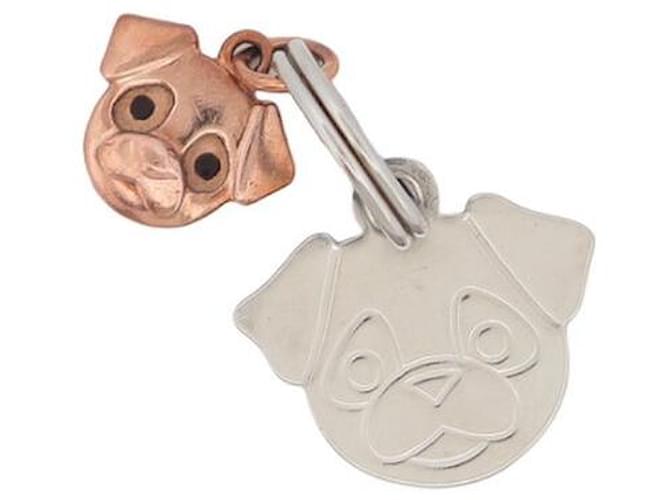 DODO POMELLATO PUG PENDANT MY TRUE LOVE PUG CHARM DKMDOG GOLD PENDANT Pink gold  ref.1419844