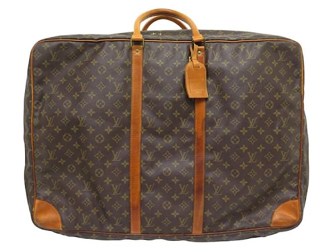 MALETA VINTAGE LOUIS VUITTON SIRIUS 65 M41401 Maleta Monogramas De Lona Castaño Cuero  ref.1419900