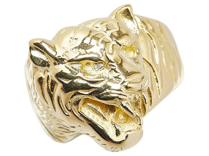 & Other Stories Anel com motivo de tigre em ouro amarelo K18YG em excelente estado Dourado Metal  ref.1419932