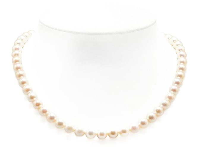 & Other Stories Sterling Silver Pearl Necklace 42cm in Great Condition Silvery Metal  ref.1419963