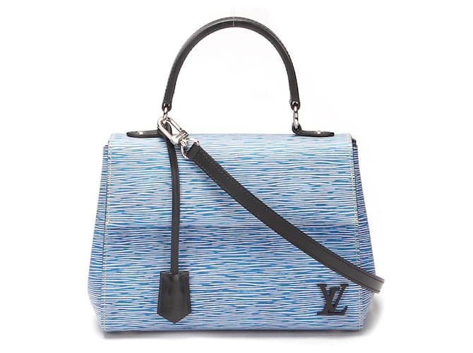 Bolsa de couro Louis Vuitton Cluny BB M51392 em muito bom estado Azul  ref.1420063