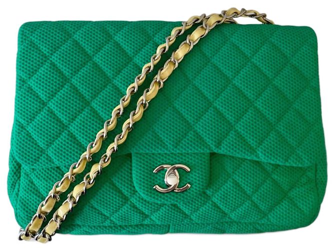 Chanel TIMELESS / Borsa a tracolla classica Verde 