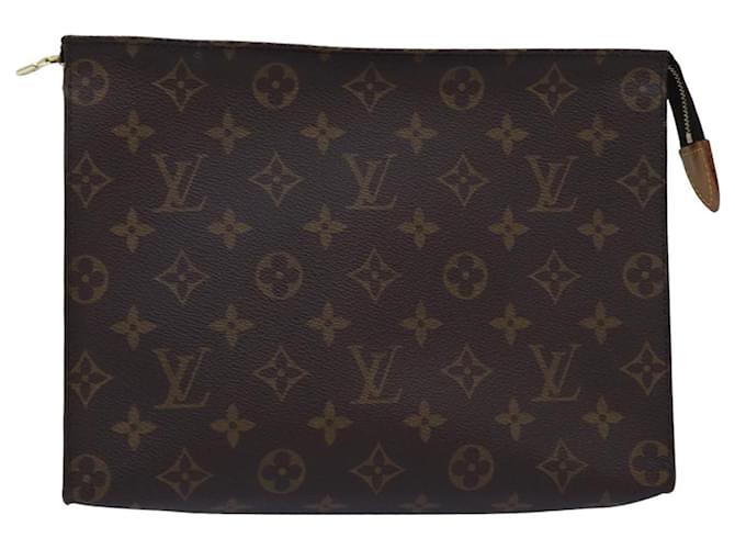 Louis Vuitton Monogram Poche Toilette 26 Bolsa M47542 LV Auth yk12891 Monograma Lona  ref.1420123