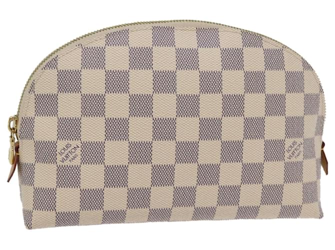 LOUIS VUITTON Damier Azur Pochette Cosmetic GM Pouch N23346 LV Auth 76901  ref.1420152