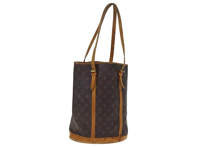 LOUIS VUITTON Monogram Bucket GM Bolsa de Ombro M42236 Autenticação de LV 75296 Monograma Lona  ref.1420155