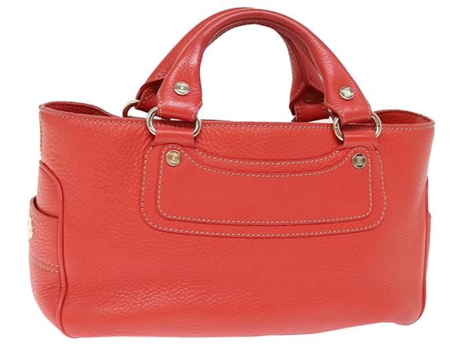 Céline CELINE Hand Bag Leather Red Auth 77382  ref.1420166