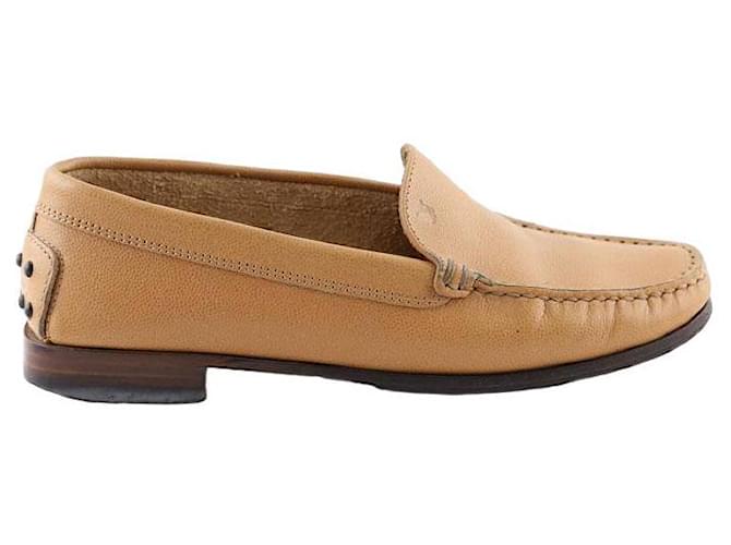 Tod's Leather loafers Brown  ref.1420219