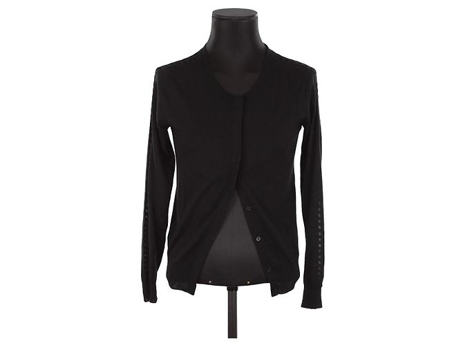 Chloé Schwarzer Wollcardigan Wolle