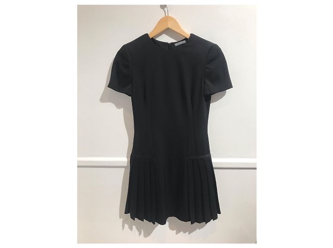 ALEXANDER MCQUEEN Kleider T.IT 38 Wolle Schwarz