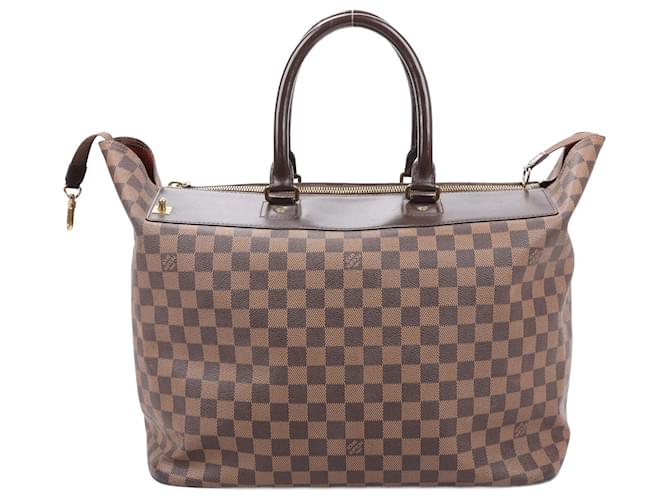 Louis Vuitton Bolsa Damier Ebene Greenwich em Marrom N41163 Verde Couro  ref.1420407