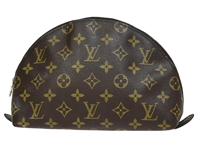 Louis Vuitton Demi ronde Marrom Lona  ref.1420423