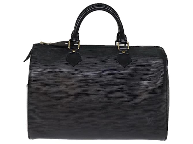 Louis Vuitton Speedy 30 Preto Couro  ref.1420449