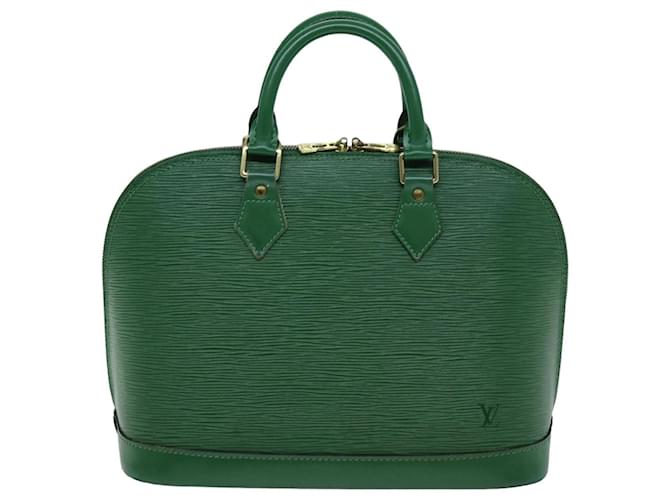 Louis Vuitton Alma Verde Couro  ref.1420465