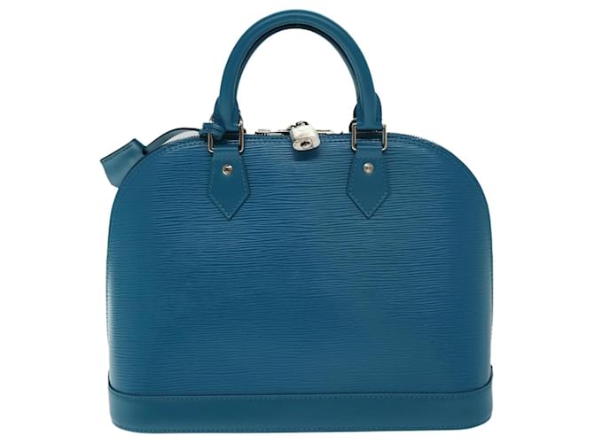 Louis Vuitton Alma Azul Couro  ref.1420471