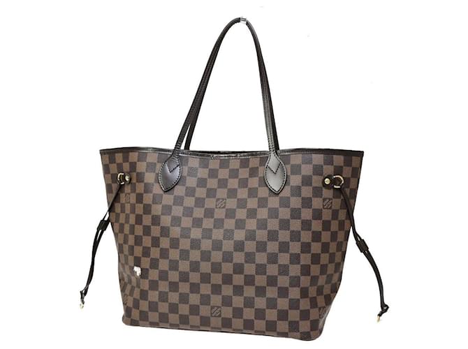 Louis Vuitton Neverfull MM Braun Leinwand  ref.1420488