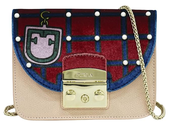 FURLA METROPOLIS Rosa Cuero  ref.1420499