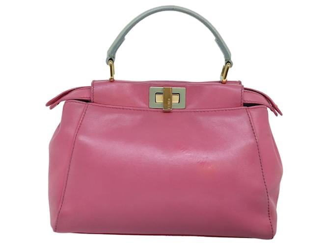 Fendi Peekaboo Pink Leather  ref.1420517