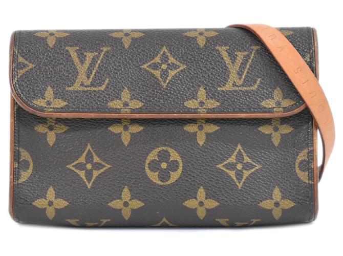 Louis Vuitton Pochette Florentine Brown Cloth  ref.1420518