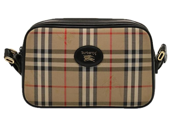 Burberry Nova Check Beige Leinwand  ref.1420533