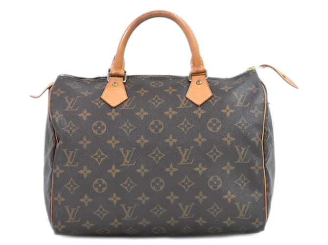 Louis Vuitton Speedy 30 Castaño Lienzo  ref.1420556