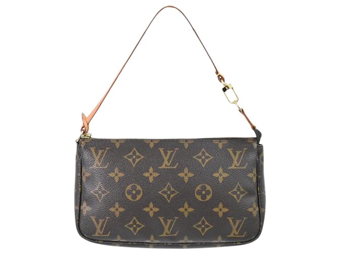 Louis Vuitton Pochette Accessoire Brown Cloth  ref.1420580