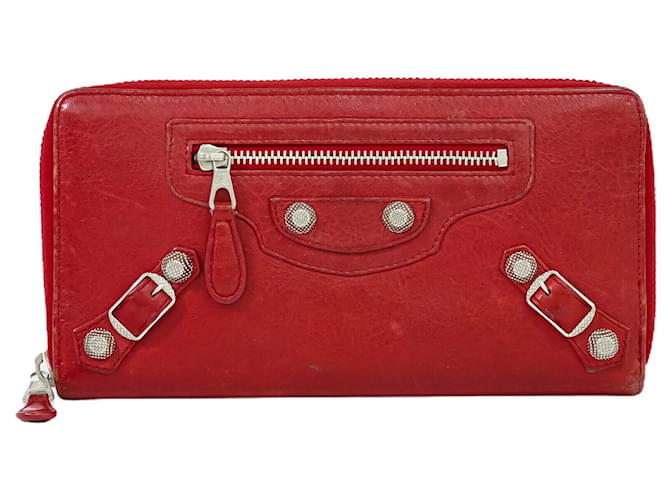 Balenciaga Cagole Vermelho Couro  ref.1420586