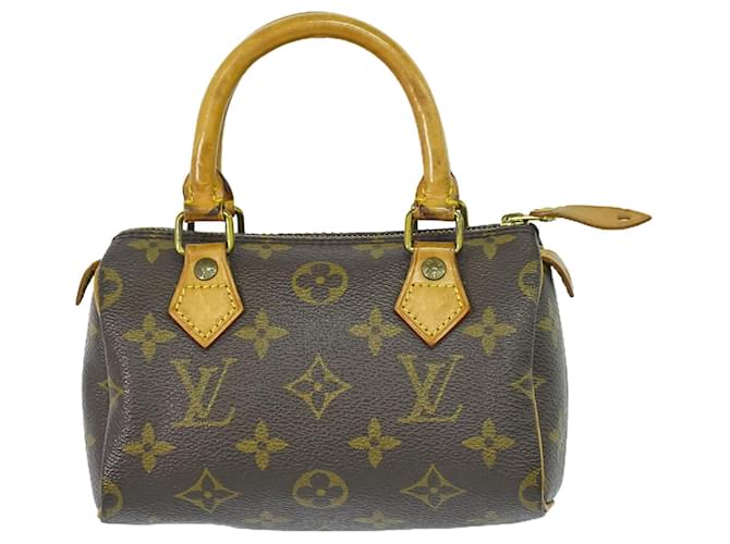 Louis Vuitton Nano Speedy Marrone Tela  ref.1420591