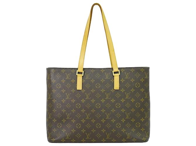 Louis Vuitton Luco Marrom Lona  ref.1420592