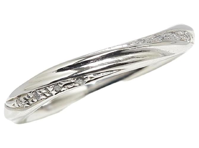 & Other Stories Pt900 Platinum Diamond Ring for Women, Size 6 in Great Condition Silvery Metal  ref.1420660