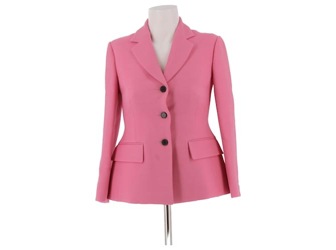 Dior jackets T.FR 34 Wool Pink  ref.1420698