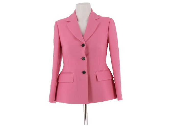 Dior jackets T.FR 34 Wool Pink