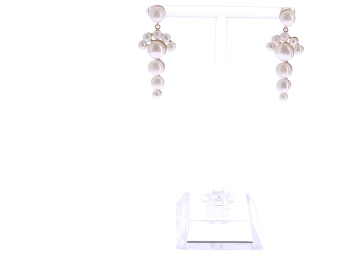 Autre Marque NON SIGNE / UNSIGNED  Earrings T.  metal White  ref.1420699