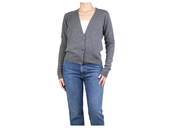 Autre Marque Grey cashmere cardigan - size XS  ref.1420738