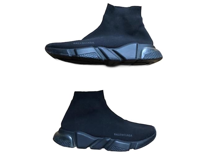 Balenciaga Speed Trainers EU 43 (Édition limitée noir sur noir) Polyester  ref.1420761