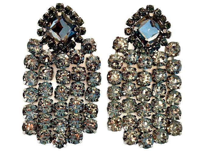 Bimba & Lola Bimba&Lola Kristall-Ohrringe Vintage Silber Hardware
