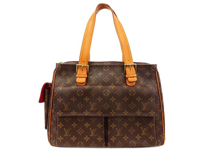 Louis Vuitton Brown Monogram Multipli-Cite Braun Leder Leinwand  ref.1420802