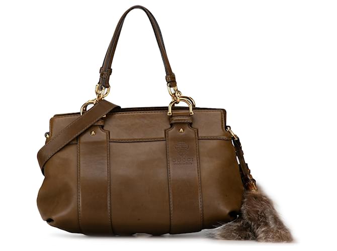 Gucci Brown Leather Smilla Satchel Pony-style calfskin  ref.1420810