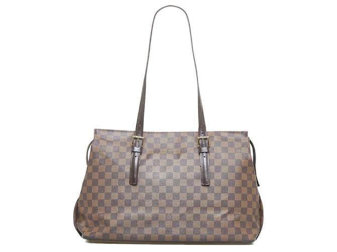 Louis Vuitton Sacola Chelsea Sacola de lona N51119 em boa condição Marrom  ref.1420869