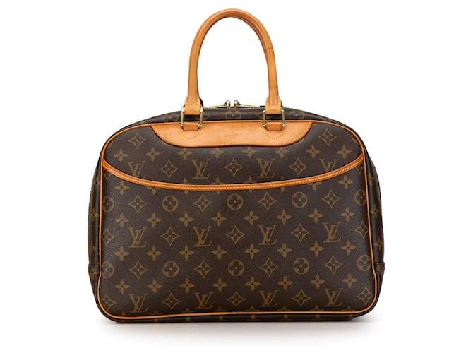 Louis Vuitton Bolsa de lona Deauville M47270 em boa condição Marrom  ref.1420874