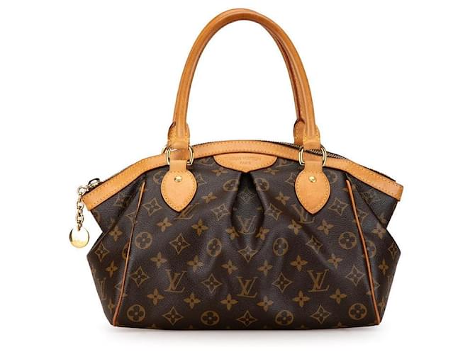 Louis Vuitton Bolsa de lona Tivoli PM M40143 em boa condição Marrom  ref.1420876