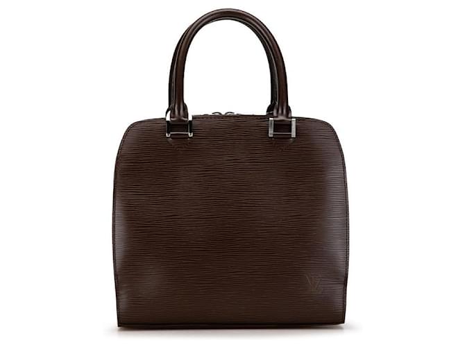 Bolsa de mão em couro Epi Pont Neuf Louis Vuitton M5205D marrom em muito bom estado  ref.1420881