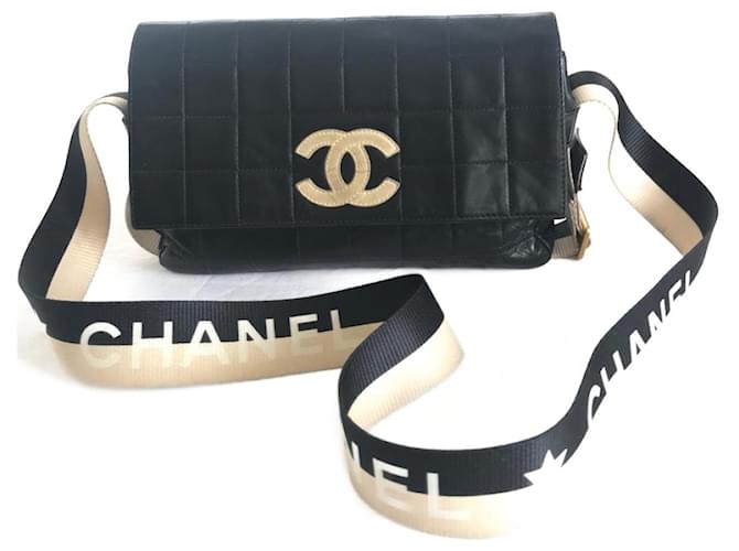 Chanel Sport chic Cuir d'agneau Noir  ref.1420955