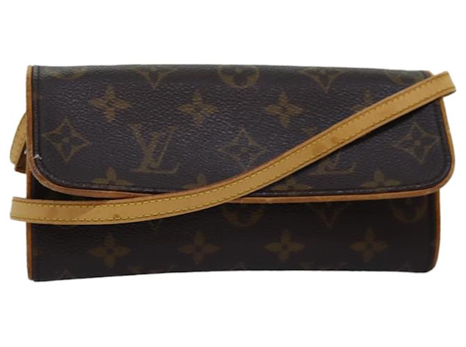 LOUIS VUITTON Monogram Pochette Twin PM Shoulder Bag M51854 LV Auth ep4427 Cloth  ref.1420975